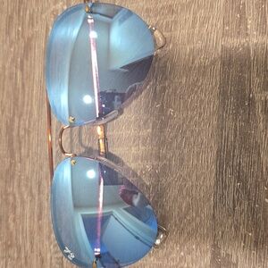 Ray-Ban Aviator Semi Rimless Sunglasses
